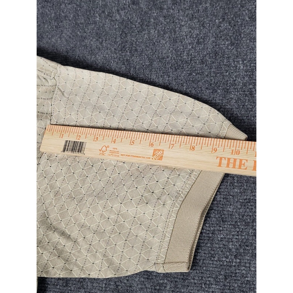 Lone Cypress Pebble Beach Golf Polo Brown Striped Men Sz L Cotton Outdoor Preppy - Picture 6 of 9